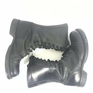 Vintage Corcoran Womens 6 1/2 M Military Boots Bla